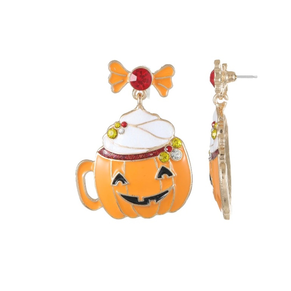 Way to Celebrate Pumpkin Mug Earrings